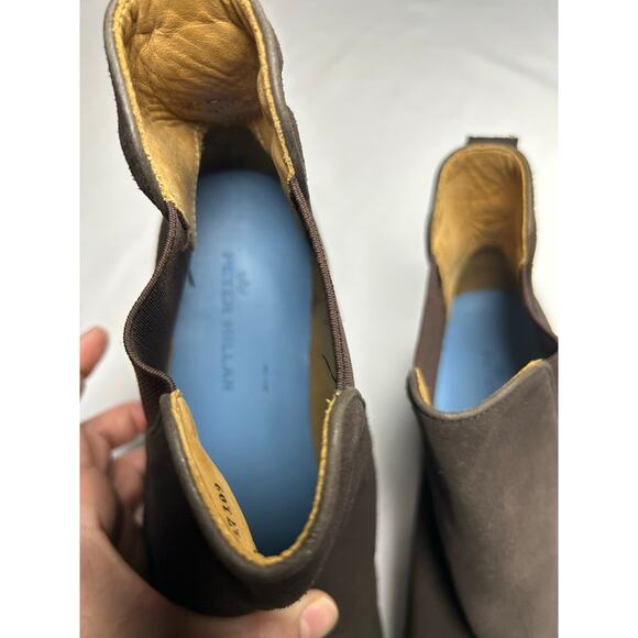 Peter Millar Mens Boots Brown Suede Chelsea Ankle Boots Size 13 MADE IN BRAZIL main image 7